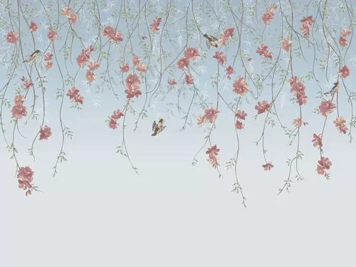 Delicate flowers blue