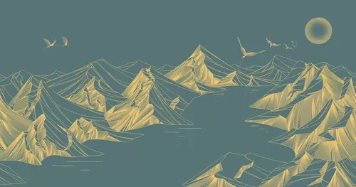 Mountains green