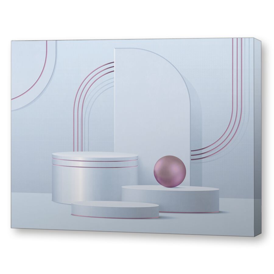 Pink shapes на подрамнике