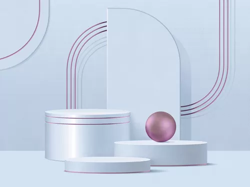 Pink shapes