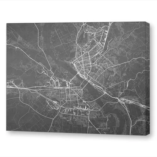 Черно-белая карта