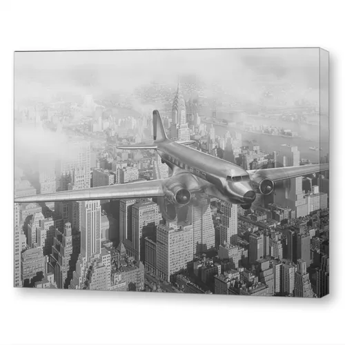 Самолет над Нью-Йорком