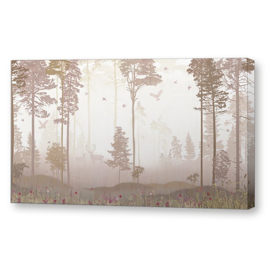 Foggy forest sepia на подрамнике
