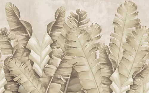 Banana leaves sepia