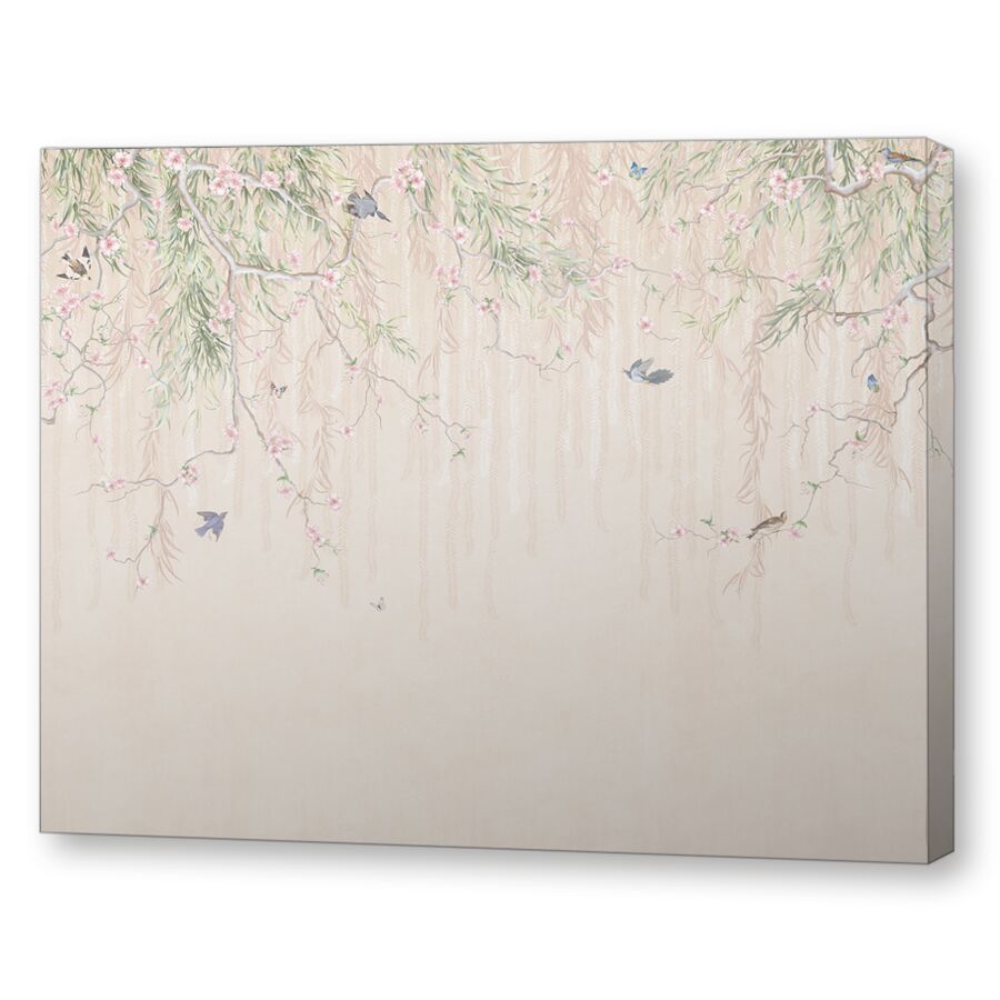Spring music beige на подрамнике