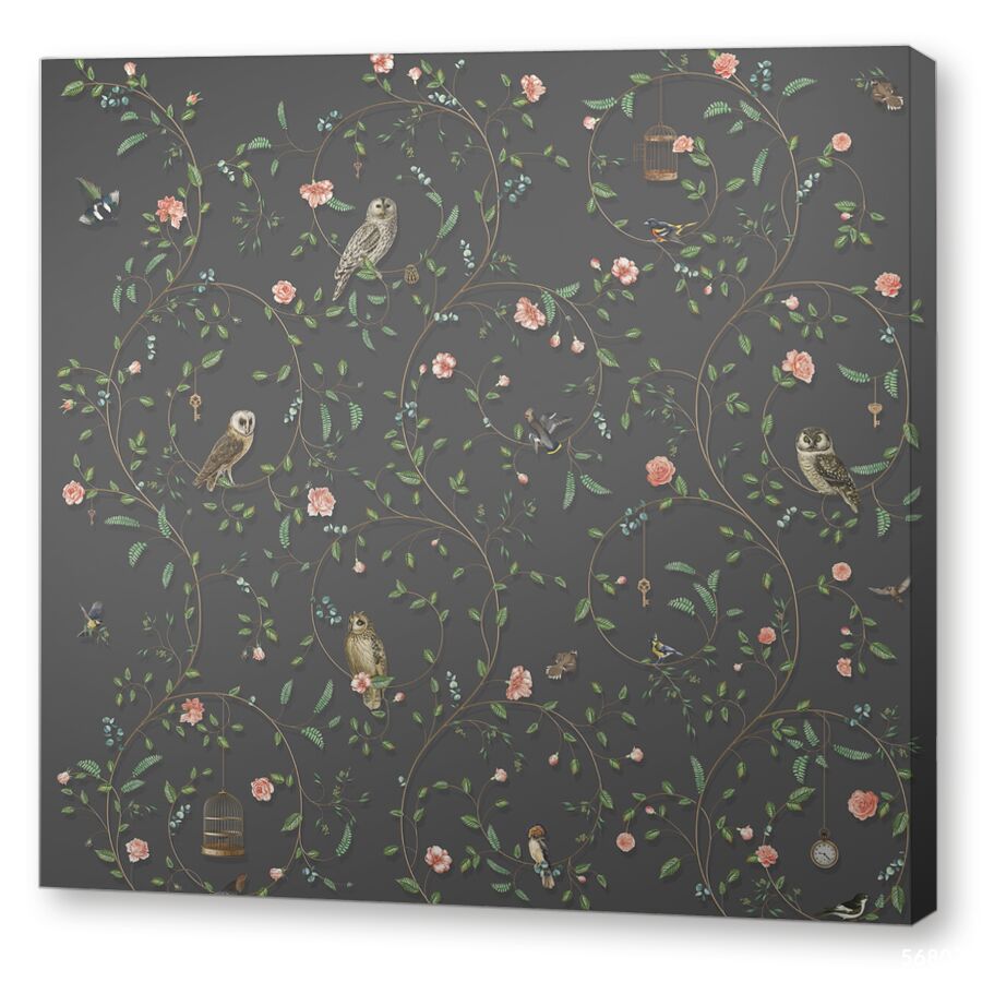 Avifauna dark на подрамнике