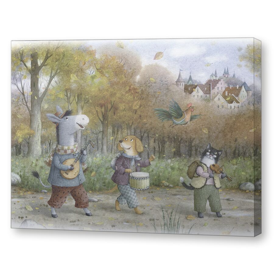 Bremen town musicians на подрамнике
