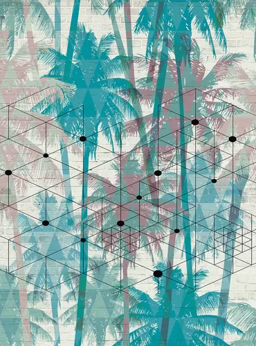 Jungle geometry blue