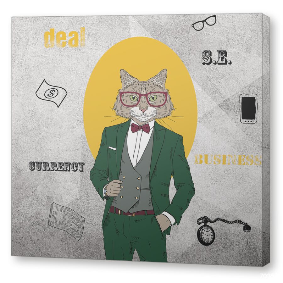 Gentleman на подрамнике