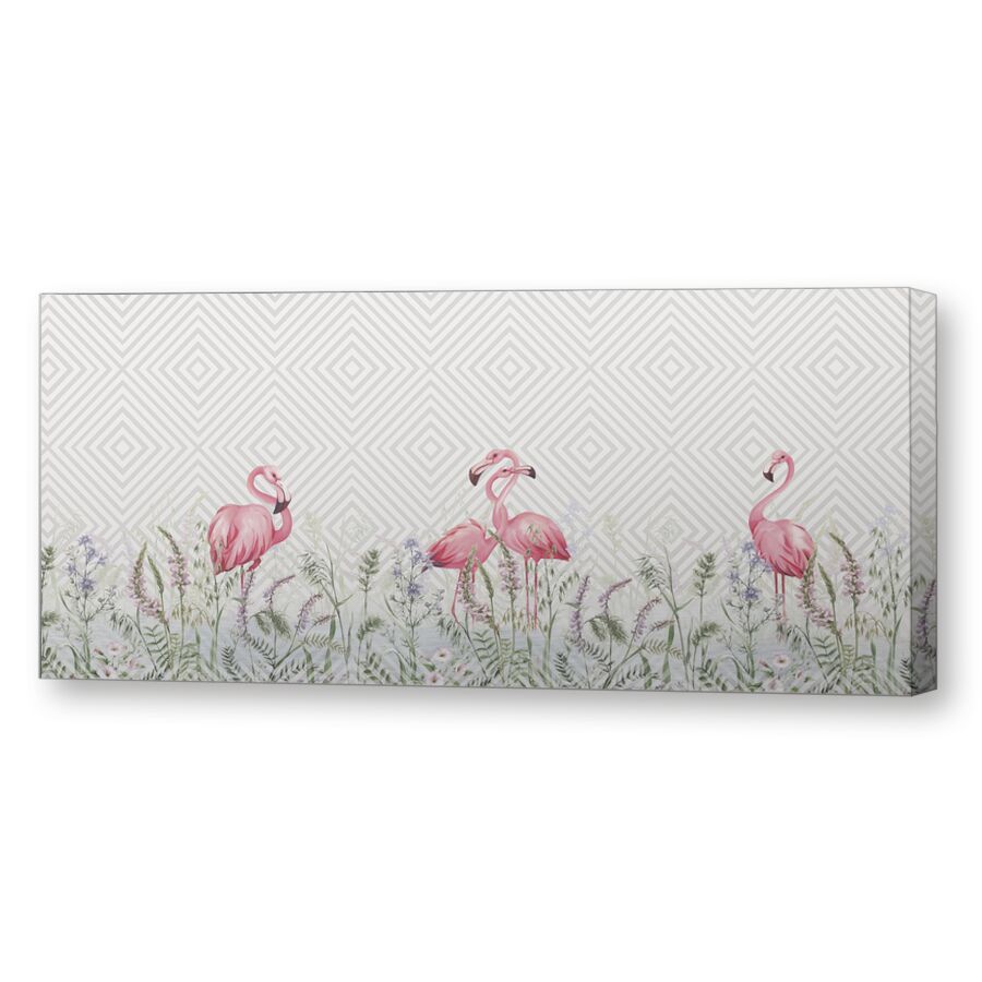 Flamingo dance на подрамнике