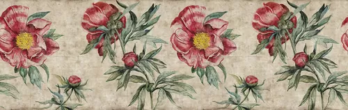 Red Peony 01 Pattern