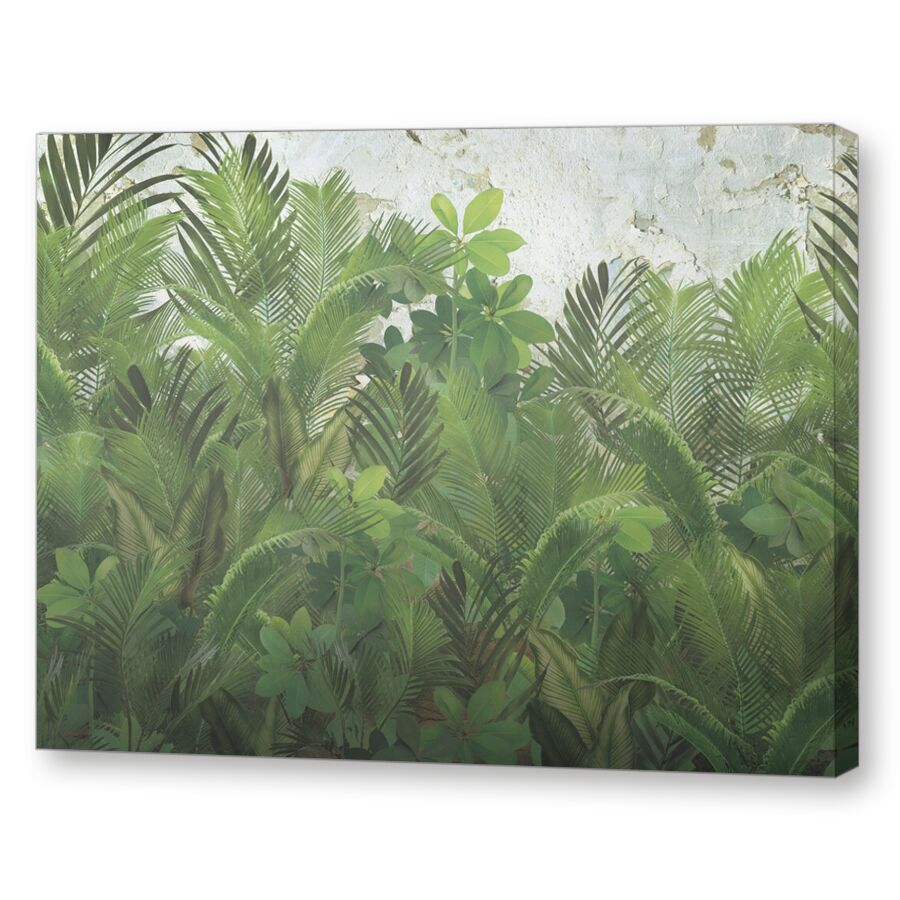 Loft jungle green на подрамнике