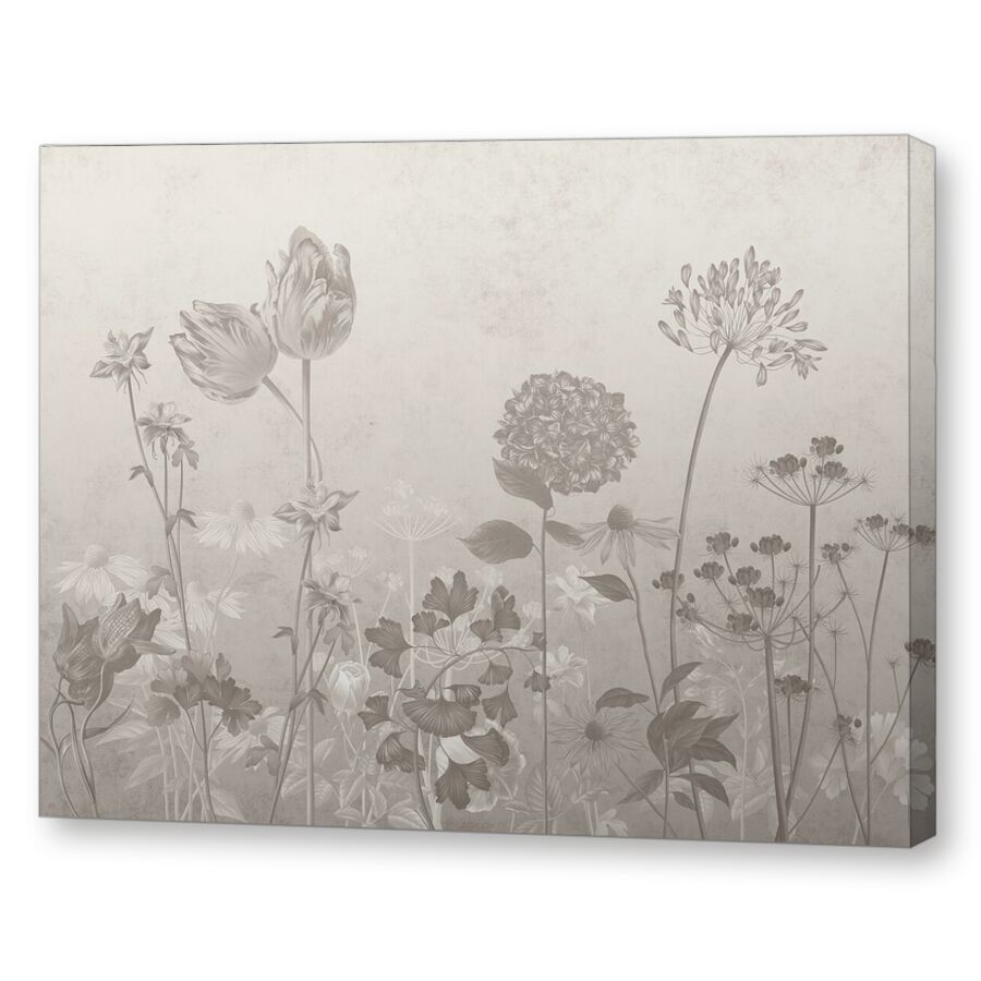 Grey wildflowers на подрамнике
