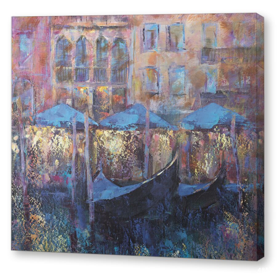 Венеция. Вечер на подрамнике
